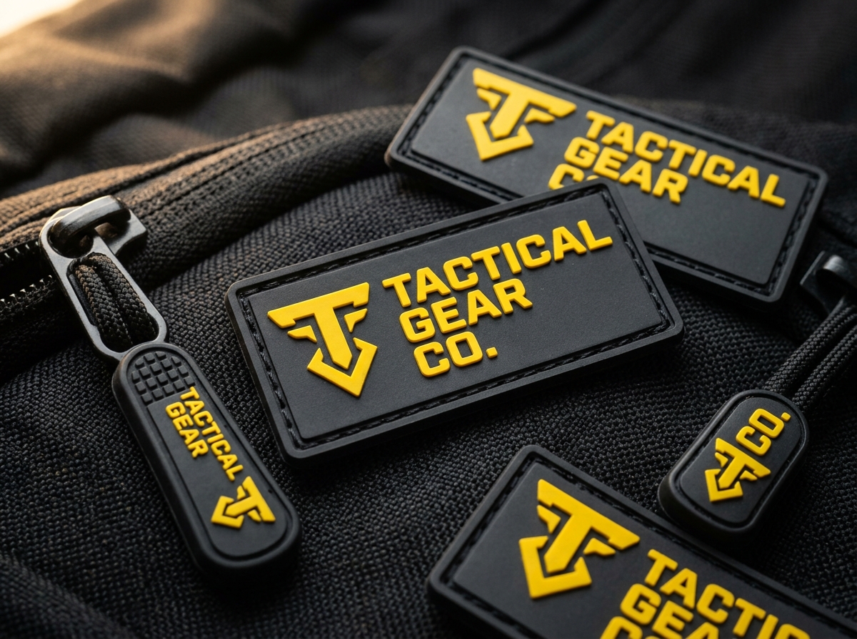 Tactical Gear Custom PVC Labels & Zipper Pulls